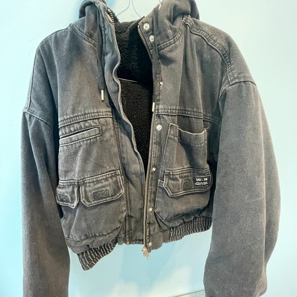 BDG Cropped Black Jacket - Picture 1 of 1